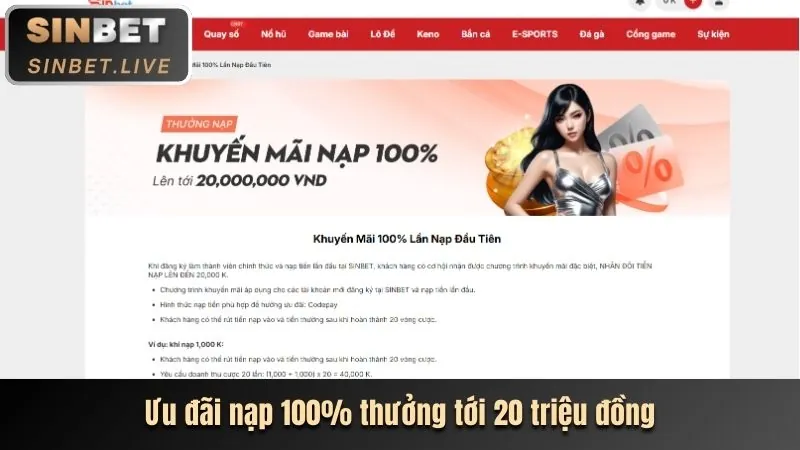 Khuyến mãi nạp tiền lần đầu tại dkbet8